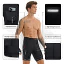 X-TIGER Men's Cycling Shorts with 5D Seat Padding, Breathable Quick-Drying Cycling Shorts with 3 Pockets, 801 black, L - 3
