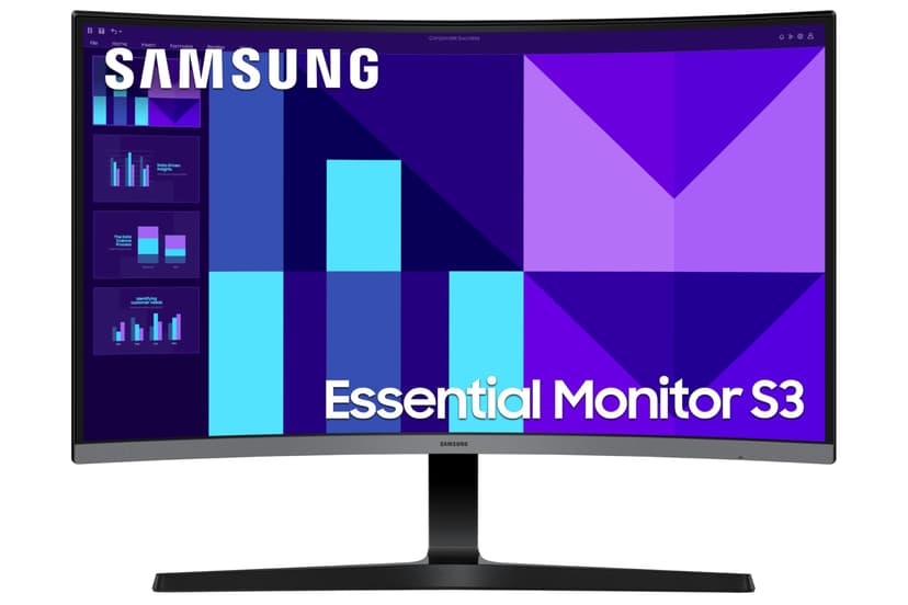 Samsung Écran PC S39GD 27", Inclinable, Incurvé 1800 R, FHD (1920x1080), 100Hz, Dalle VA, 4ms (GTG), 250 cd/m², Contraste 4000:1, Eco Saving Plus, Mode Eye Saver et Anti-Scintillement, LS27D392GAUXEN - 1