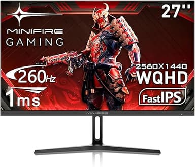 Minifire Écran PC Gamer 27" 260Hz IPS –2560x1440, 1ms, Fr…