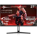 Minifire 27 inch WQHD 240Hz Gaming Monitor 1440P-1ms AMD FreeSync 丨DCI-P3 98% 丨Fast IPS丨Loudspeaker丨HDR10 丨2×DP1.4丨2×HDMI丨Height adjustable vertical/horizontal rotatable Gaming PC Monitor - 1