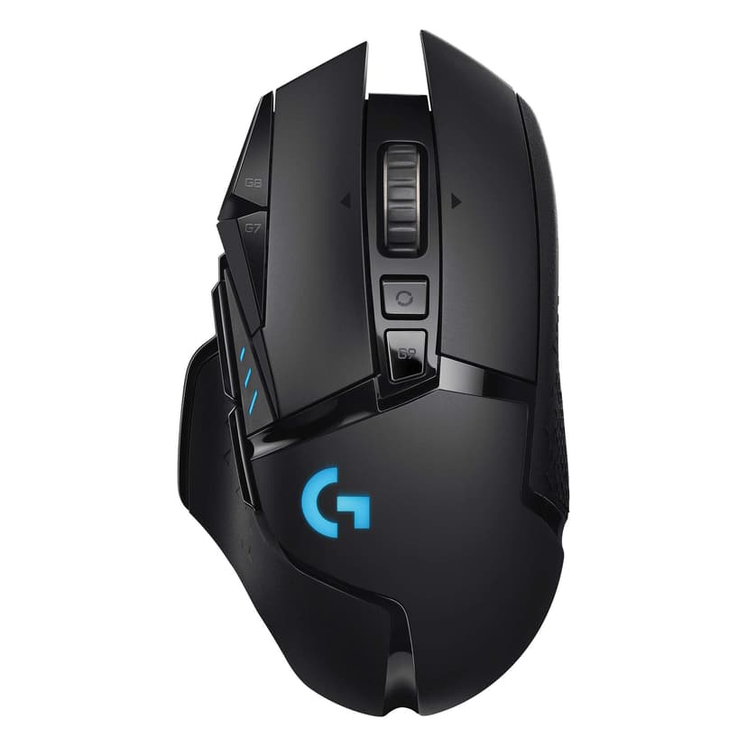 Logitech G502 LIGHTSPEED Wireless Gaming Mouse, HERO 16K Sensor, 16,000 DPI, RGB, Adjustable Weights, 11 Programmable Buttons, Long Battery Life, On-Board Memory, PC/Mac - Black (German Packaging) - 1