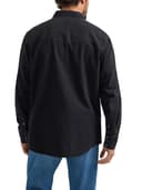 Wrangler Men's Denim Light Wash Long Sleeve Snap Shirt - 3