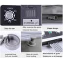 Masseur à compression d'air pour jambes pressothérapie, machine de pressothérapie pour la maison avec 6 cavités, bottes de pressothérapie jambes entières et ventre professionnel pour la circulation - 7