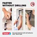 tesa Insect Stop Magnetic Curtain - self-Closing - Insect Screen Curtain with Magnets for Balcony and Patio Doors - for Easy Installation Without Drilling - 2.1 m x 0.9 m - 5