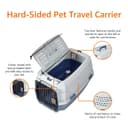 Amazon Basics Hard-Sided Cat Carrier, Two-Door Top-Load Pet Dog/Cat Travel Box Carrier, Blue, 58 L x 38 W x 33 H cm - 4