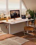 ErGear Electric Standing Desk Height Adjustable 140 x 70cm, Sit Stand Desk with 4 Memory Smart Pannel, Home Office Desk with Splice Board - 2