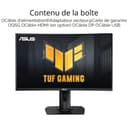 ASUS TUF Gaming VG27VQM - Ecran PC Gamer Esport 27" FHD - Dalle VA incurvée - 240Hz - 1ms - 1980x1080 - Display Port, 2X HDMI et 2X USB-A - Haut-parleurs - AMD FreeSync - Extreme Low Motion Blur - 7