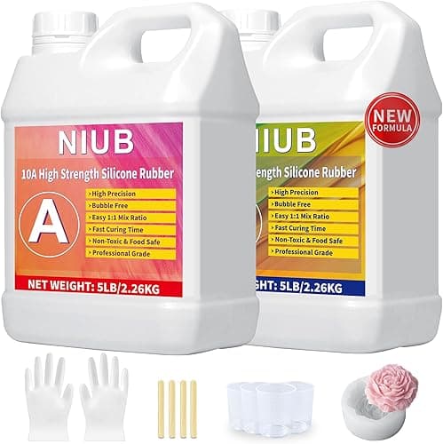 NIUB 10A Silicone pour Moulage, Silicone Liquide pour Mou…