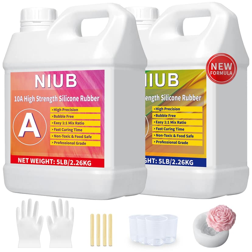 NIUB 10A Silicone pour Moulage, Silicone Liquide pour Mou… - 1