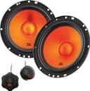 JBL Stage1 62CF GEN2 6.5" (165 mm) Component Car Speakers delivering 80W RMS and 640W Peak Power, 4 Ohm Impedance, Plus One™ Woofer Cone and Edge-Driven Silk Dome Tweeters for Clear JBL Sound - 1