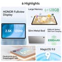 HONOR Pad X9A 6GB 128GB WiFi Tablet 8300mAh Battery, Fullview 11.5 Inch Screen and 120Hz 2.5K, Qualcomm 6nm Snapdragon 685, 4 Speakers, Metal Body, Android 15, Google Service, Grey - 2