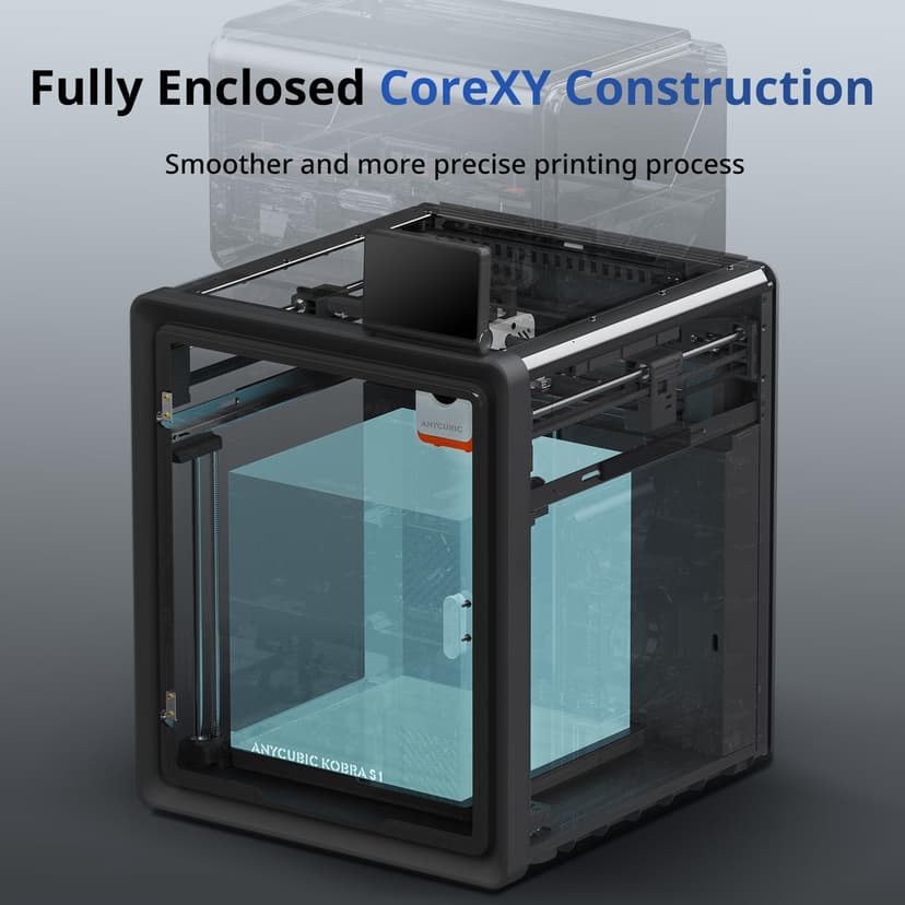 ANYCUBIC Kobra S1 Combo 3D Printer, Drying and Printing in One, Stunning 4-8 Color, 600mm/s Ultra-Fast Multicolor Printing, Suitable for All Major Filaments, Print Size 250 x 250 x250 mm - 4