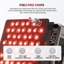 FliKEZE Red Light Panel, 78 Lamp Beads, 2 Chips (850nm, 660nm) Infrared Lamp with Timer, 180° Adjustable Stand Performance for Family, Sports - 3