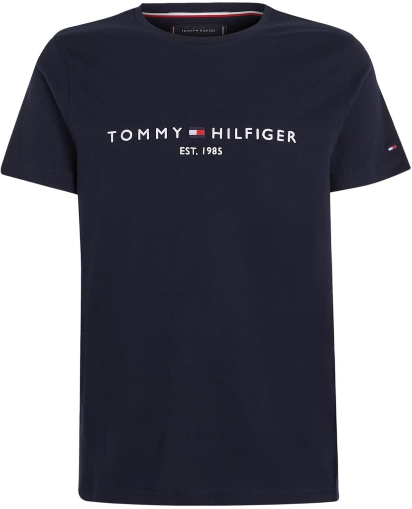 Tommy Hilfiger T-Shirt Manches Courtes Homme Core Tommy Logo Col Ras-du-Cou, Bleu (Sky Captain), XL - 5
