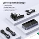 UGREEN 8K@60Hz Displayport KVM Switch 2 Monitors 2 Computers Support 4K@240Hz, 4 Port USB KVM Switcher DP 1.4 KVM Switches for 2 Computers Share Keyboard, Mouse, Hard Drive and 2 Monitors - 8