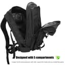 ProCase Military Tactical Assault Backpack Rucksacks, 40L Large Capacity MOLLE Army Pack Bag Go Bag, for Hiking Trekking Camping Travelling Climbing and Other Outdoor Activities –Black - 5