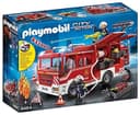 PlayMOBIL 9464 City Action Fire Engine with Working Water Cannon, fire fighter and helicopter Toy, Fun Imaginative Role-Play, Playset Suitable for Children Ages 4+, Vanaf 5 Jaar - 1