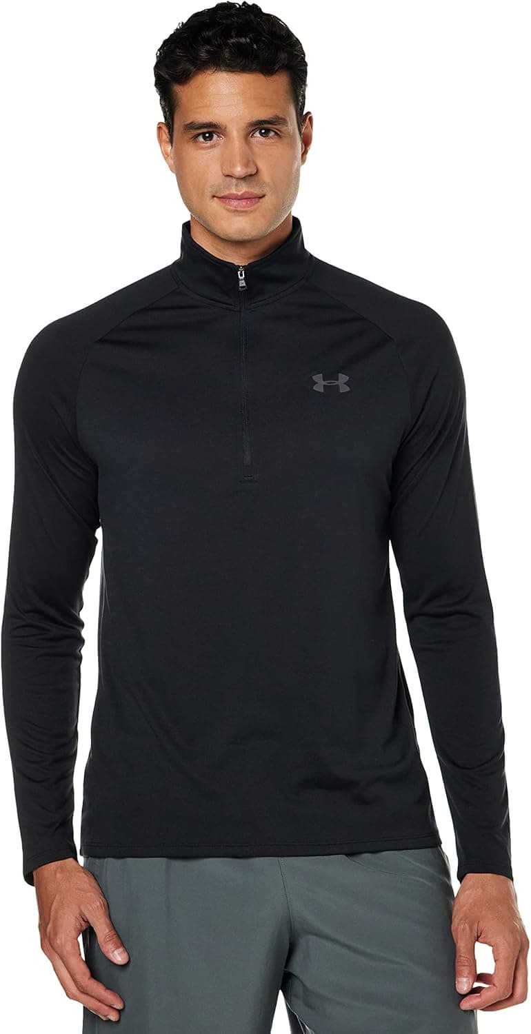 Under Armour UA Tech 2.0 1/2 Zip - Long sleeve - Tops - Black/Charcoal - Size: SM - 1