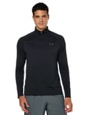 Under Armour UA Tech 2.0 1/2 Zip - Long sleeve - Tops - Black/Charcoal - Size: SM - 1