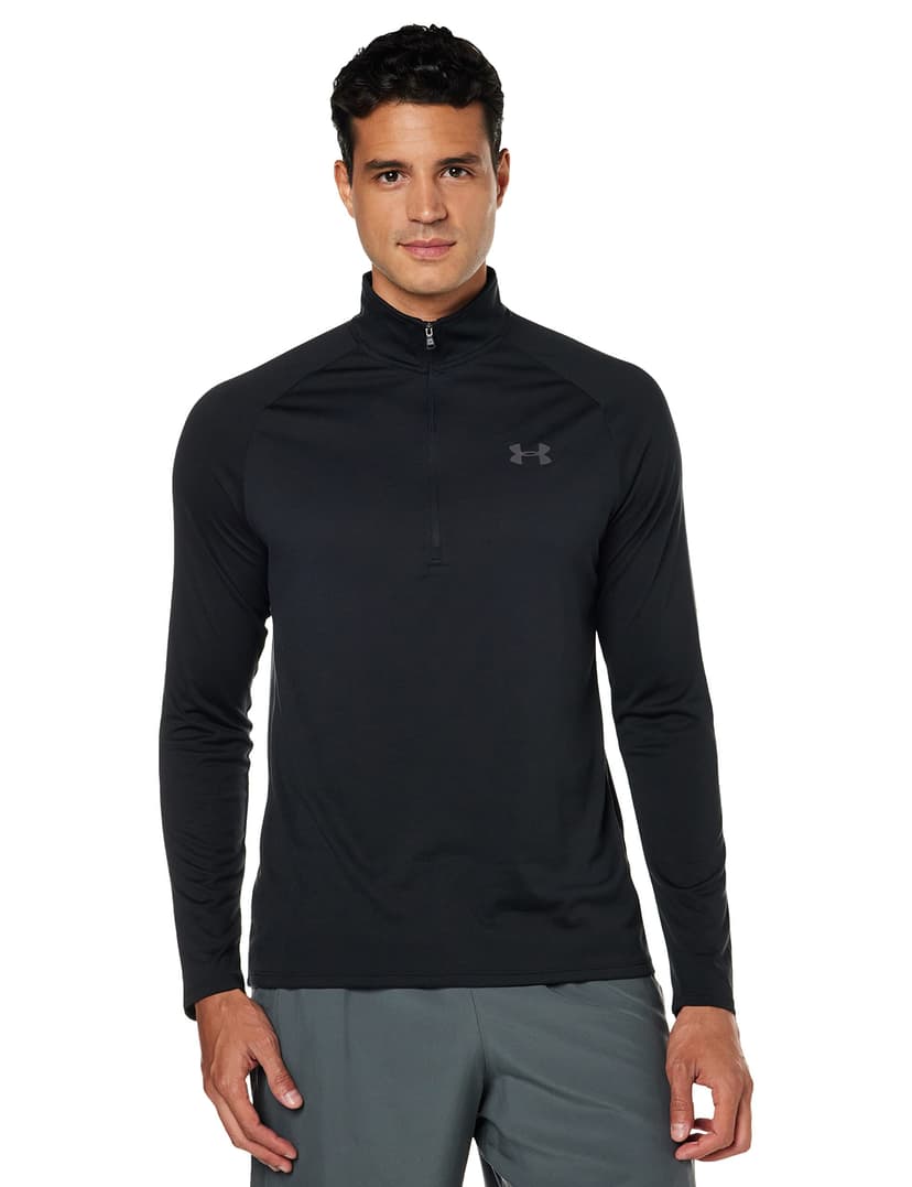 Under Armour UA Tech 2.0 1/2 Zip - Long sleeve - Tops - Black/Charcoal - Size: SM - 1