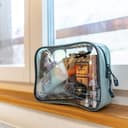 Toiletry Bag Kit Set: Hanging Travel Toiletry Bag + 311 TSA Cosmetic Liquid Bag + Ultralight Accessory Organizer Pouch, Turquoise, 3 Piece Toiletry Set - 8
