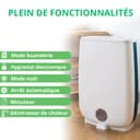 Meaco DD8L desiccating dehumidifier – Ioniser – ideal for use in unheated rooms (below 10 C) – self-restart, white with blue border - 7