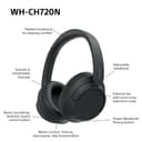 Sony WH-CH720N Wireless Bluetooth Noise Cancelling Over-Ear Headphones, Ambient Sound Mode, Lightweight Design, up to 35 hr battery life, iOS & Android - Black - 8