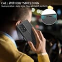 UITUIM Coque pour Samsung Galaxy A52 5G / A52s 5G / A52 4G Coque Etui Portefeuille Cuir avec Verre Trempé Protection Écran Porte Carte Rabat Clapet Flip Case Étui Cover Housse Etui Coque,Noir - 6