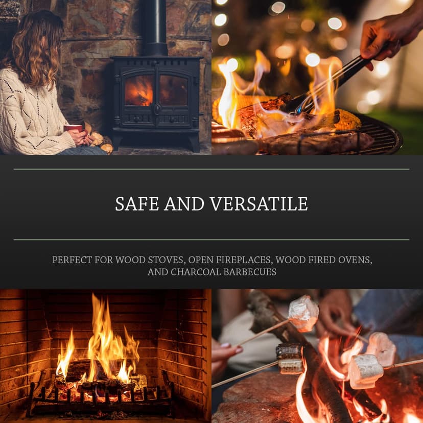 Log Barn Natural Firelighters (Box of 500). Natural Fire Lighters for Wood Burners, Pizza Ovens, Open Fires. BBQ Lighters, Fire Starters for Log Burners – Genuine Log Barn Fire Wood & Eco Firelighters - 3