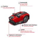 Einhell FREELEXO CAM PLUS 600 Power X-Change Robot-Lawnmower (18 V, Camera Replacement for Peripheral Cable, for 600 m², Carbonless Motor, Wi-Fi, Slopes up to 25%, with 4.0Ah Plus Battery) - 3