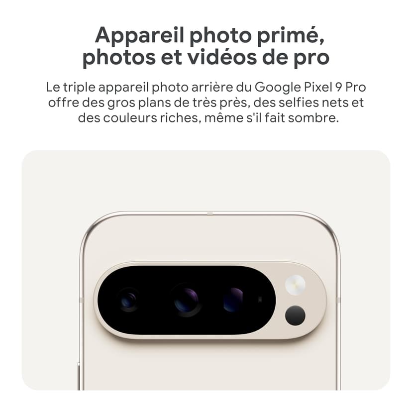 Google Pixel 9 Pro – Smartphone Android débloqué avec Gemini, Triple Appareil Photo arrière, 24 Heures d'autonomie et écran Super Actua 6,3 Pouces – Vert Sauge, 128GB - 7