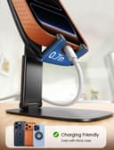 Lamicall Cell Phone Stand for Desk - [Ultra-Thin] Foldable Mobile Phone Holder, Height Adjustable Phone Stand for iPhone 17 16 15 14 13 12 Pro Max Plus Air Mini, Samsung S25 S24, 4"-8" Mobile Phones - 3