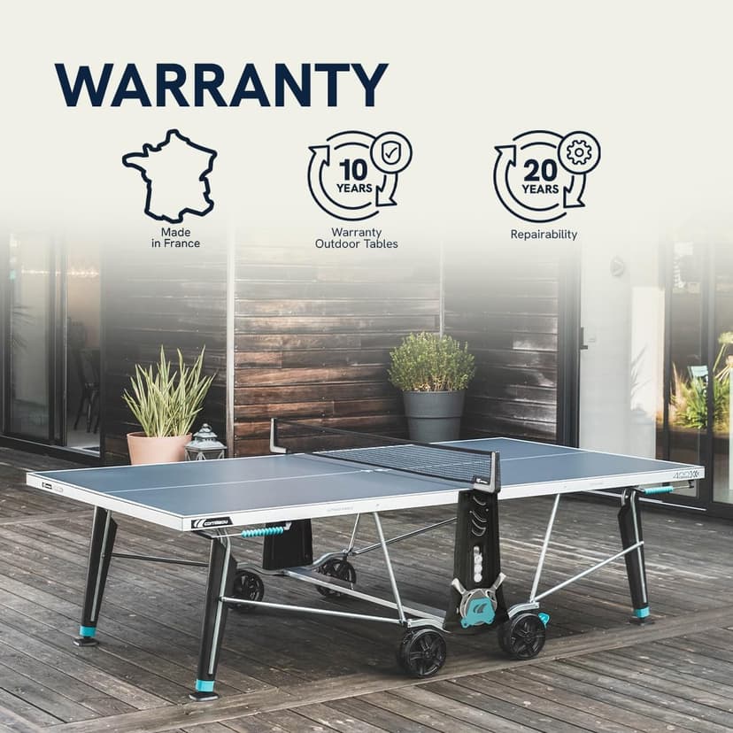Cornilleau Sport 400X Outdoor Crossover Tennis Table - Blue, One Size, 115103 - 7