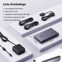 UGREEN HDMI 2.0 KVM Switch, 2 Inputs 2 Outputs, USB-C KVM Switch, 4K at 60Hz, USB 3.0 Switch, 4 USB Ports (3*USB 3.0+ USB C), 2 PC and 2 Monitor Share Mouse, Keyboard, U-Disks, Hard Disk - 9