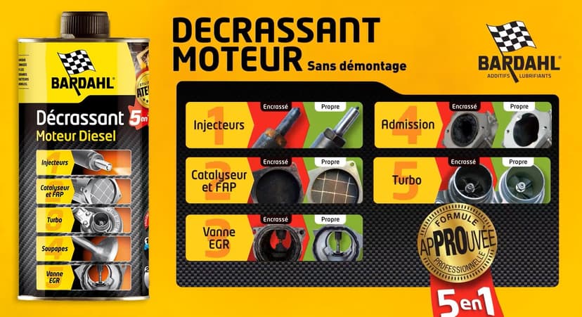 Bardahl 5in1 Cleaner Diesel Engine 500ml - 3