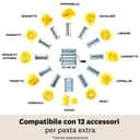 Marcato Pasta Machine, Pasta Maker, Pasta Roller for Handmade Fresh Pasta, Made in Italy, Chromed Steel, for Lasagna, Fettuccine, Tagliolini, Compatible with 11 Extra Pasta Shapes. Model: Atlas 150 - 5