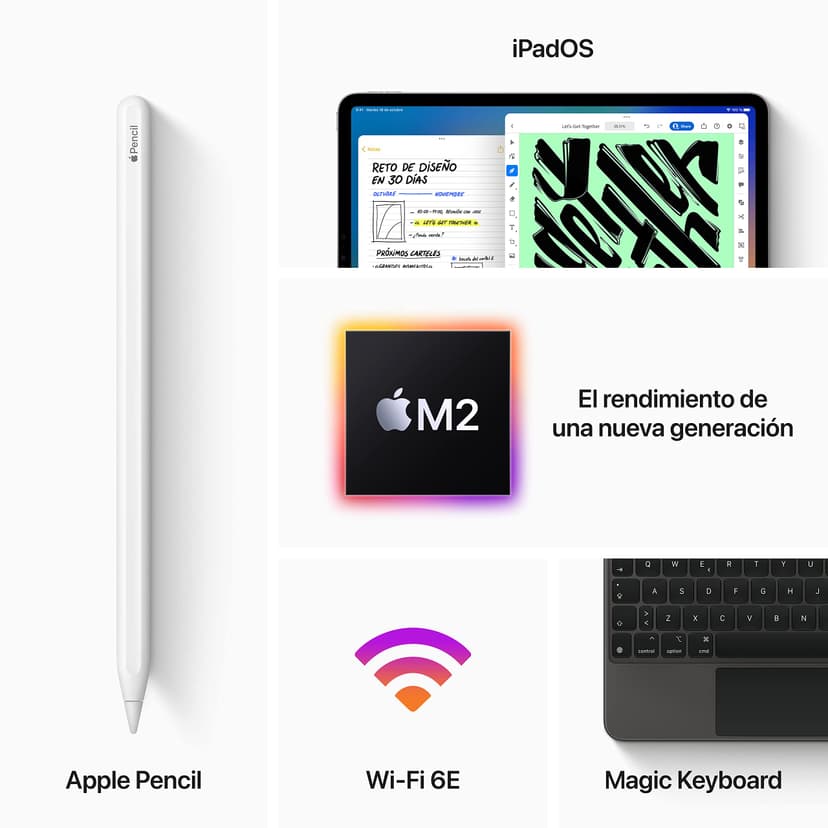 2022 Apple iPad Pro (11-inch, Wi-Fi, 256GB) - Silver (Renewed) - 5