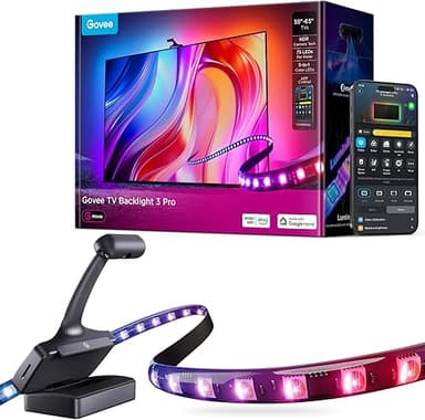 Govee Rétroéclairage TV 3 Pro avec Triple Caméra HDR, 5 e…