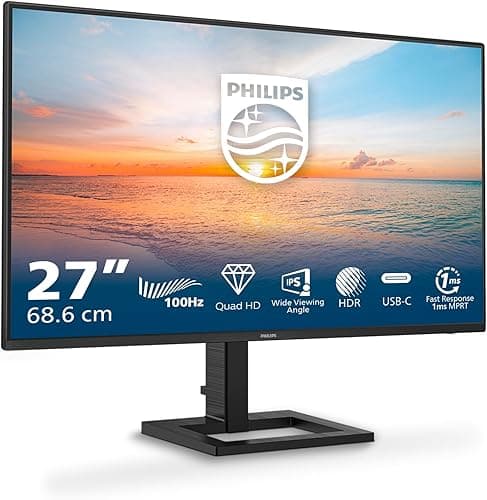 Philips 27E1N1600AM - 27 inch Quad HD monitor, speakers, …