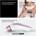Braun Epilateur Lumiere Pulsee Intelligent Skin i·expert PL7263, Blanc et Bronze – Alternative au Laser à Domicile, Filaire, avec Pochette, Rasoir Gillette Venus, 3 Têtes, Connecté à L’Application - 6