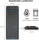 WalkingPad Tapis de Marche Pliable, Tapis Roulant Électrique Silencieux 6 km/h, Walking Pad pour Maison et Bureau Con Télécommande - 6