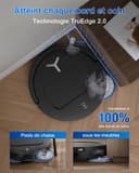ECOVACS T50 Omni GEN2 Aspirateur Robot avec Station, Puissance 21000Pa, Brosse latérale et serpillière Extensibles, ZeroTangle 2.0, AIVI 3D 2.0, Lavage à l'eau Chaude 75℃, Ultra-Mince 81 mm, Noir - 3