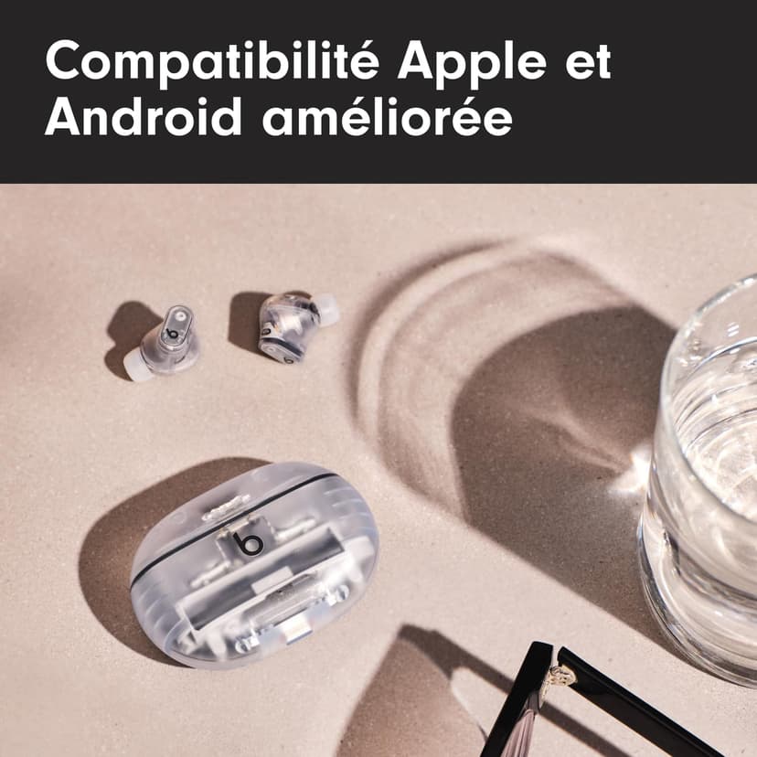Beats Studio Buds + | Écouteurs Totalement sans Fil avec réduction du Bruit, Compatibilité améliorée avec Apple et Android, Micro intégré, Écouteurs Bluetooth Audio Spatial – Transparent - 9
