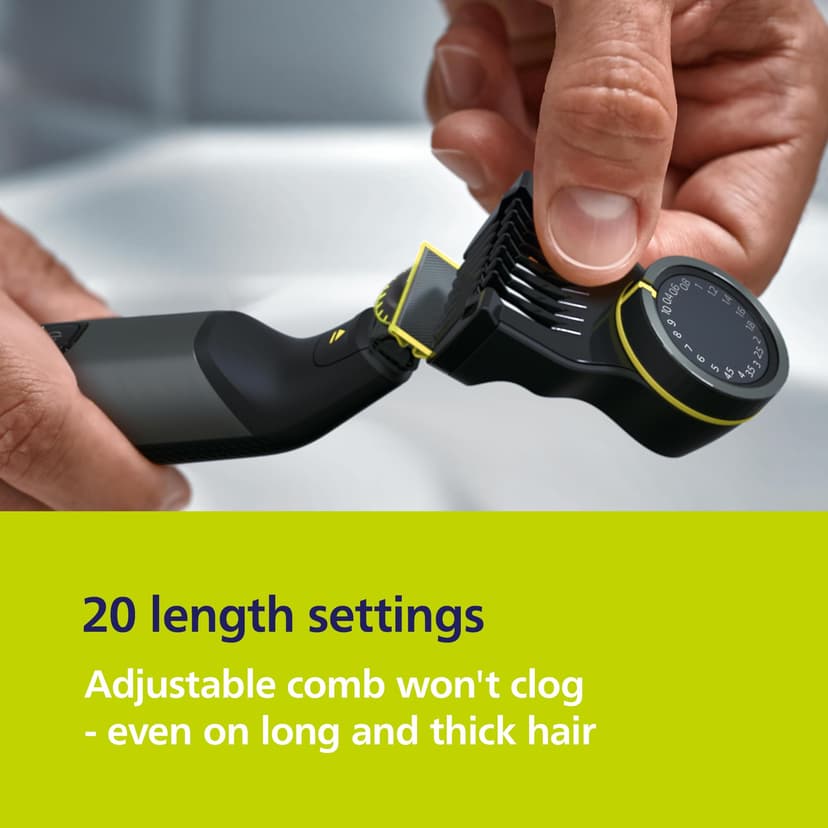 Philips OneBlade Pro 360 Face & Body Electric Beard Trimmer, Shaver and Bodygroomer With 360 Blades, Bodygrooming Kit, Charging Stand and Travel Case - 5