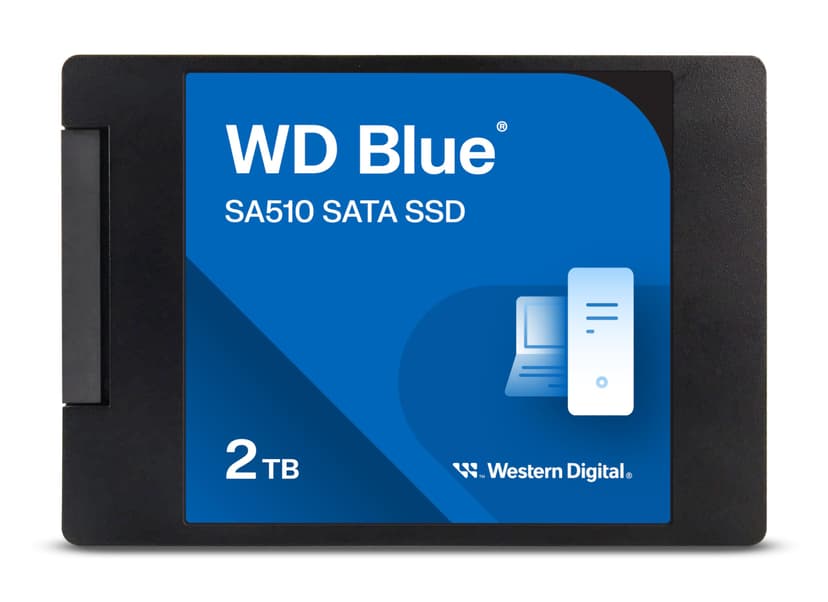 WD Blue SA510 2 To, SATA SSD jusqu'à 560 Mo/s, Comprend Acronis True Image for Western Digital, Clonage de dique et migration, sauvegarde souple et récupération, protection anti-rançongiciels - 1