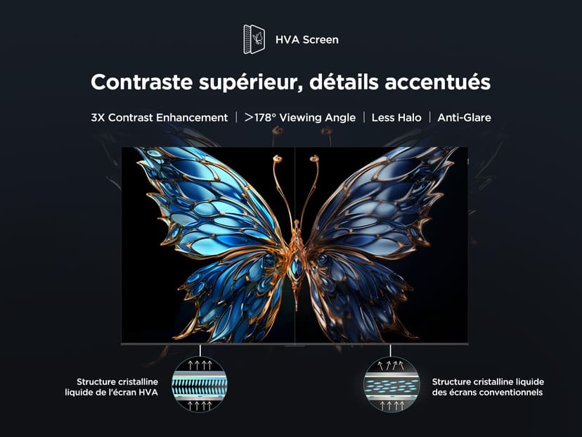 TCL 43V6C TV 43" 4K UHD Smart LED TV, 4K HDR, Google TV avec design sans bords (Dolby Audio, Motion Clarity, compatible avec Google Assistant et Alexa) - 9