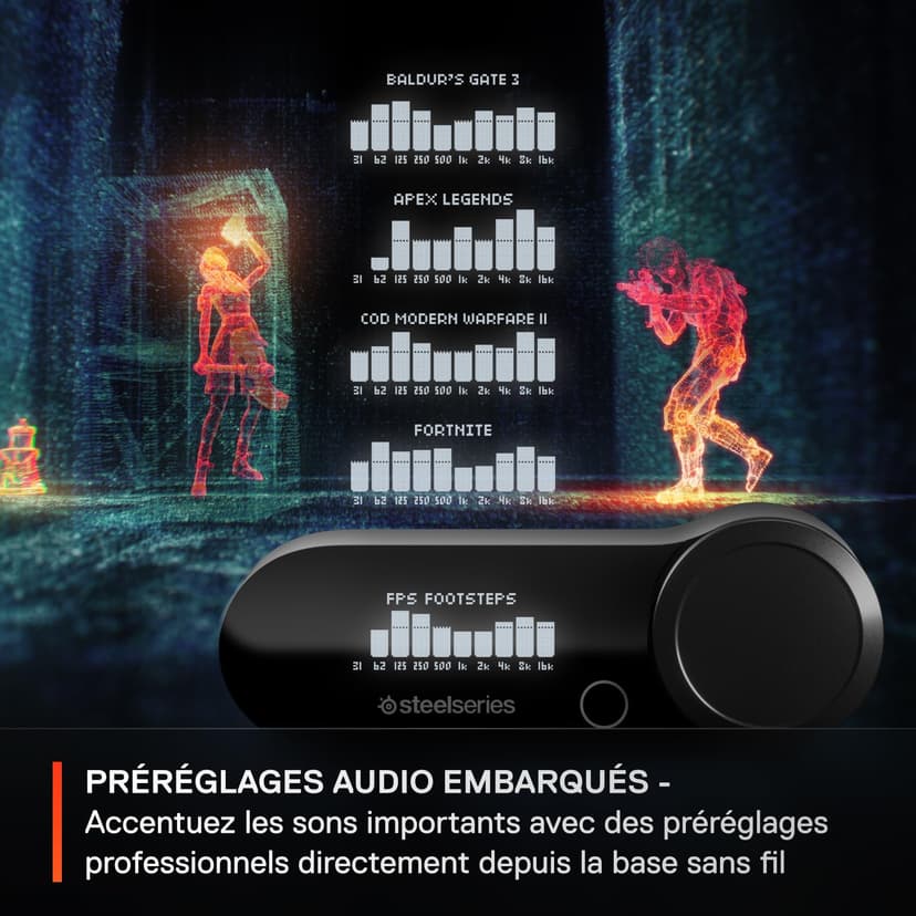 SteelSeries Arctis Nova Pro Wireless - Casque gaming multi-système - Haut-parleurs magnétiques en néodyme - ANC - Autonomie illimitée - Micro ClearCast Gen 2 - PC, PS5, PS4, Switch, Mobile - 5