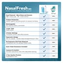 NASALFRESH MD Premium Bundle – Dual Powered Nasal Irrigation System – Sinus Decongestant Relief System – 60 Saline Packets, Case, 2 Sets of Nose Pillows – Snoring Remedy - 2