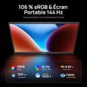ARZOPA Écrans Portable 16,1" 144 Hz avec béquille, 106% sRGB 1920 × 1080P FHD HDR 144 Hz, Ultra Fin-Protection des Yeux-Deuxième écran Externe pour Ordinateur portable/PC/Mac/PS3/4/5/Xbox -Z1FC - 2