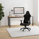 Corsair TC100 Relaxed Fauteuil Gaming - Tissu - Design Inspiré des Sports Automobiles - Coussin Lombaire - Coussin Repose-Nuque Détachable en Mousse à Mémoire de Forme - Noir - 2